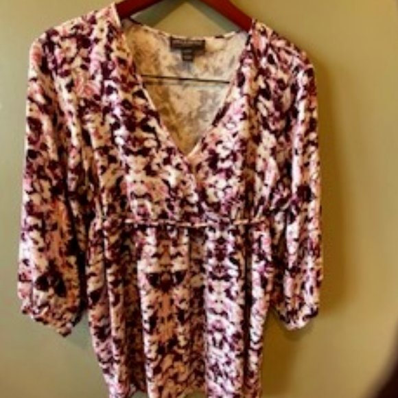 PEA IN THE POD SIZE LARGE FLORAL MATERNITY SHIRT - Picture 4 of 11